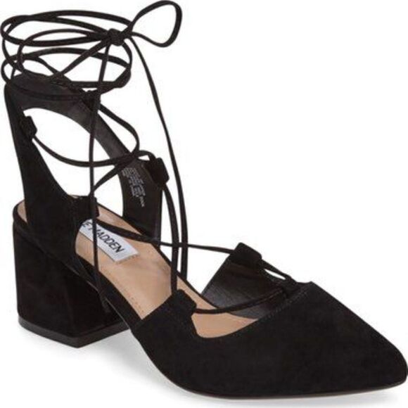 Steve Madden Shoes - 💝(3/$25) steve madden davit suede lace up pumps black